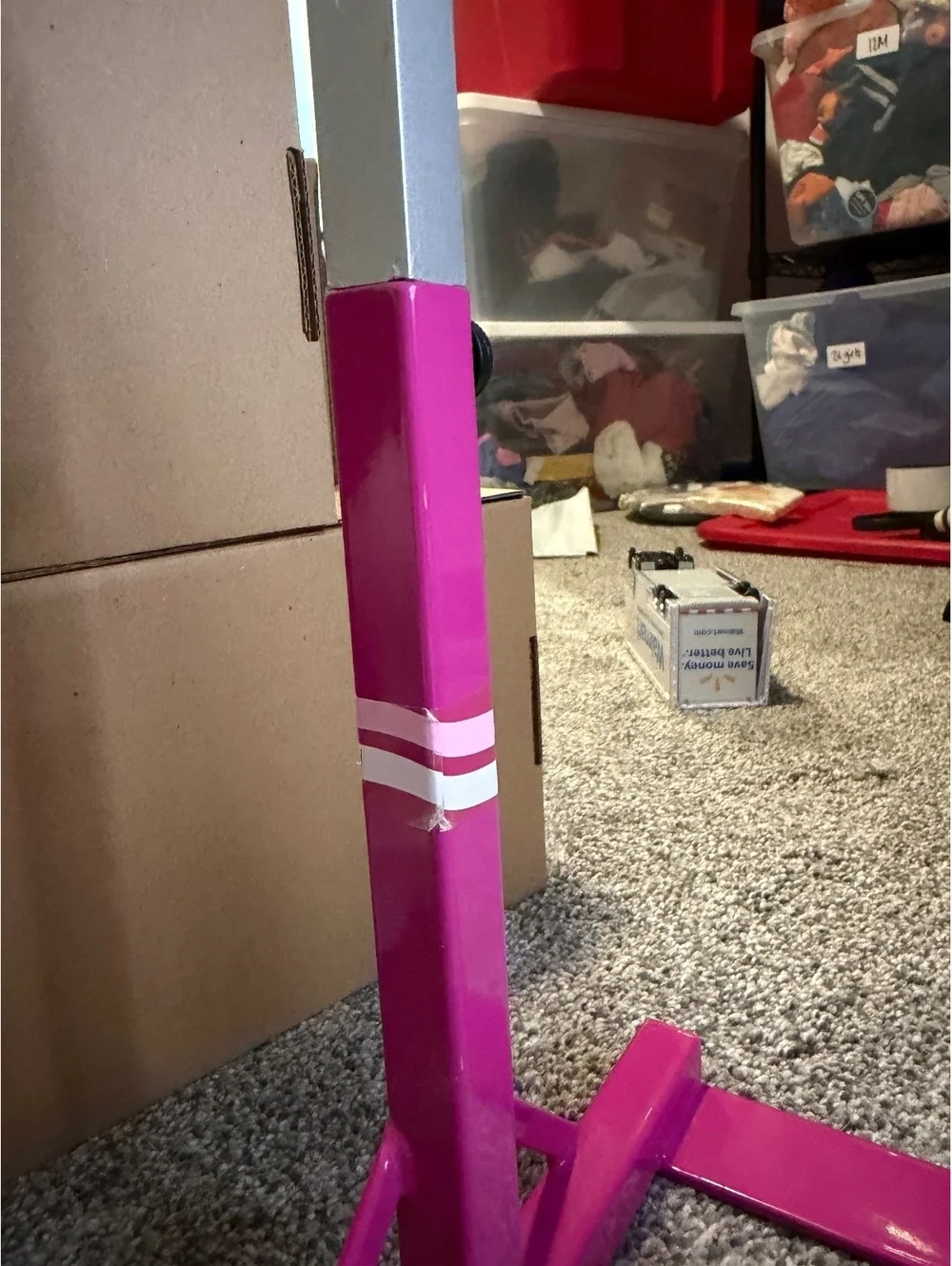 American Girl Pink Gymnastics Balance Beam & Gymnastics Wedge for Dolls